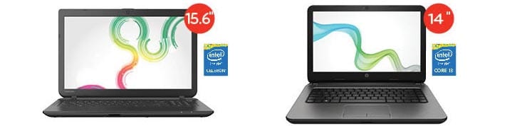 computadoras portatiles HP y LENOVO